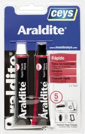 TUBO ARALDITE RAPIDO 15+15ml SOLDADURA EN FRIO 510210 CEYS