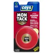 MONTACK CINTA PEGAR DOBLE CARA 19mmx2,5mt 507240 CEYS