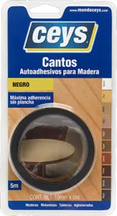 CANTO AUTOADHESIVO NEGRO 19mm x5mt 850102CEYS