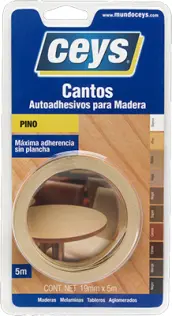 CANTO AUTOADHESIVO MADERA PINO 19mm x5mt 850302 CEYS