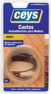 CANTO AUTOADHESIVO SAPELI 19mm x5mt 850402 CEYS