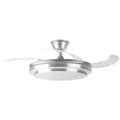 VENTILADOR TECHO CROMO 4 ASPAS PLEGABLES 105cm 30w MOTOR DC CP-159105 ORBEGOZO