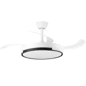 VENTILADOR TECHO NEGRO 4 ASPAS PLEGABLES 105cm 30w MOTOR DC CP-162105 ORBEGOZO