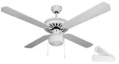 VENTILADOR TECHO BLANCO C/LUZ 130cm CL-08132-B ORBEGOZO CF-52 HJM