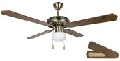 VENTILADOR TECHO C/LUZ 130cm 60w CL-05132-M ORBEGOZO
