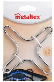 JUEGO 2 SOPORTE CAFETERA COCINA GAS 203302000 METALTEX