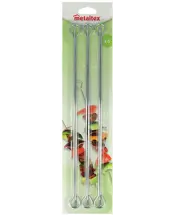 BLISTER 6 PINCHOS BROCHETA 35cm 200500001 METALTEX