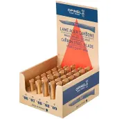 CAJA 30 NAVAJAS CARBONO SURTIDAS (6-7-8-9cm) 739 OPINEL