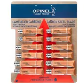 CARTON 12 NAVAJAS CARBONO SURTIDAS OPINEL 182085