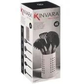 JUEGO 5 UTILES COCINA NYLON CON SOPORTE 11284 KINVARA