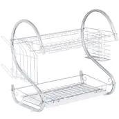 ESCURREPLATOS CROMADO 50x25x38 BANDEJA GRIS 87002 KINVARA