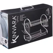 ESCURREPLATOS CROMADO 50x25x38 BANDEJA GRIS 87002 KINVARA