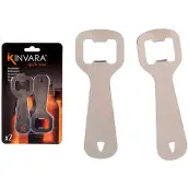 BLISTER 2 ABREBOTELLAS ACERO 25907 KINVARA
