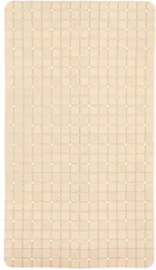 ALFOMBRA BAÑO ANTIDESLIZANTE BEIGE 68x38cm 90984 BERILO