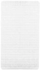 ALFOMBRA BAÑO ANTIDESLIZANTE BLANCA 68x38cm 90982 BERILO