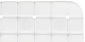 ALFOMBRA BAÑO ANTIDESLIZANTE BLANCA 68x38cm 90982 BERILO