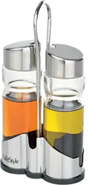 JUEGO ACEITERA VINAGRERA 2 PIEZAS INOXIDABLE 1482 LIFESTYLE