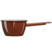 CAZO PORCELANA TRADICION TEJA 12cm 0,7lt CON PICO