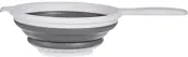 COLADOR C/MANGO PLEGABLE REDONDO SILICONA 20cm 81601 KINVARA