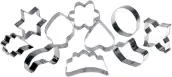 PACK 10 MOLDES CORTAPASTAS INOX 2624 LIFESTYLE