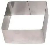 MOLDE EMPLATAR INOX CUADRADO 6x4cm 3711 LIFESTYLE