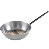 SARTEN PULIDA HONDA 24cm MANGO PROFESIONAL PATA NEGRA IDEAL