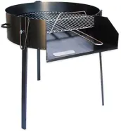 BARBACOA LEÑA DE 40cm REDONDA NEGRA GARCIA