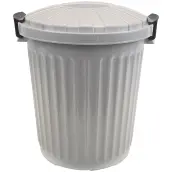 CUBO BASURA PLASTICO BLANCO 23lt OSCAR DENOX