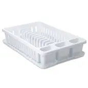 ESCURREPLATOS PLASTICO BLANCO BANDEJA 42x27cm 1127001 TATAY