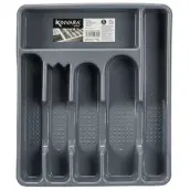 CUBERTERO PLASTICO 6 HUECOS 30x32x4.5cm 12358-83187 KINVARA