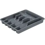 CUBERTERO PLASTICO 6 HUECOS 30x32x4.5cm 12358-83187 KINVARA