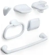 CONJUNTO BAÑO 6 PIEZAS PLASTICO OLYMPIA 6632101 TATAY