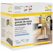 ESCURREPLATOS 736 INOXIDABLE C/BANDEJA GRANDE 90980