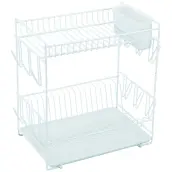 ESCURREPLATOS 444 PLASTIF. BLANCO C/BANDEJA GRANDE 88980