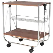 CAMARERA PLEGABLE MADERA NOGAL 713003100 WENKO