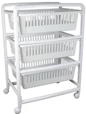 VERDULERO PLASTICO 3 CAJONES C/RUEDAS 410029 CUNCIAL