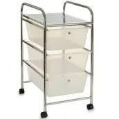 CARRITO CROMADO 3 CAJONES PLASTICO 32560 AR
