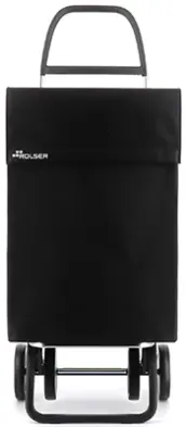 CARRO COMPRA 2+2 4R NYLON NEGRO JEA032 ROLSER