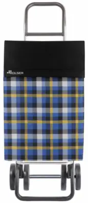 CARRO COMPRA 2+2 4R NYLON SCOTTISH NEGRO JEA036 ROLSER
