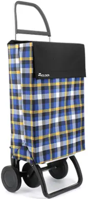 CARRO COMPRA 2+2 4R NYLON SCOTTISH NEGRO JEA036 ROLSER