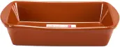 RUSTIDERA RECTANGULAR BARRO 26x19cm