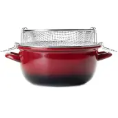 FREIDORA C/CESTILLO ACERO ESMALTADO 24cm 931624 IBILI