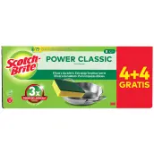 PAQ. 8 ESTROPAJOS CLASICOS FIBRA VERDE 7100325013 SCOTCH BRITE 3M