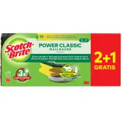 PAQ. 3 ESTROPAJOS FIBRA VERDE SALVAUÑAS7 100309866 SCOTCH BRITE 3M