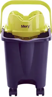 CUBO FREGONA ESCURRIDOR AUTOMATICO 14Lt CON RUEDAS 0336 MERY