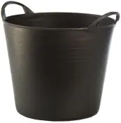 CAPAZO PLASTICO NEGRO DOS ASAS 26lt CAP26 PLASVIDAVI