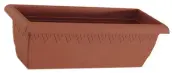 JARDINERA PLASTICO RECTANGULAR GARDENIA 48x21x16cm 509 048