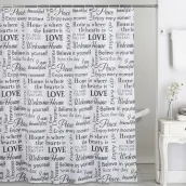 CORTINA BAÑO POLIESTER 180x200cm VIBES EPID