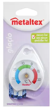 TERMOMETRO REDONDO FRIGO/CONGELADOR 50mm 298041001 METALTEX