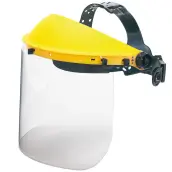PANTALLA FACIAL SOPORTE PARA CABEZA CON VISOR TRANSP 2188PFS STEELPRO